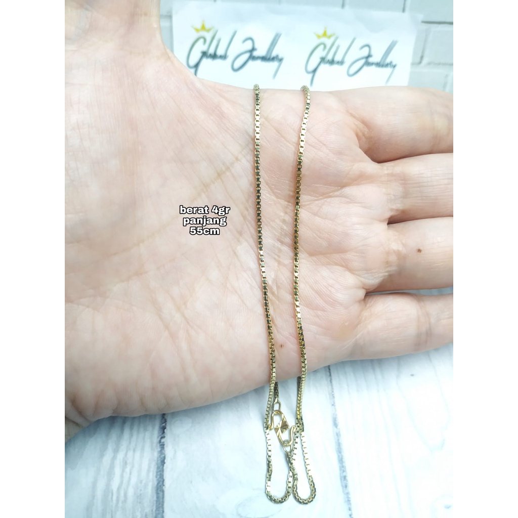 KALUNG ITALY SANTA GOLD PERAK ASLI S925 GLOBAL JEWELLERY CM005