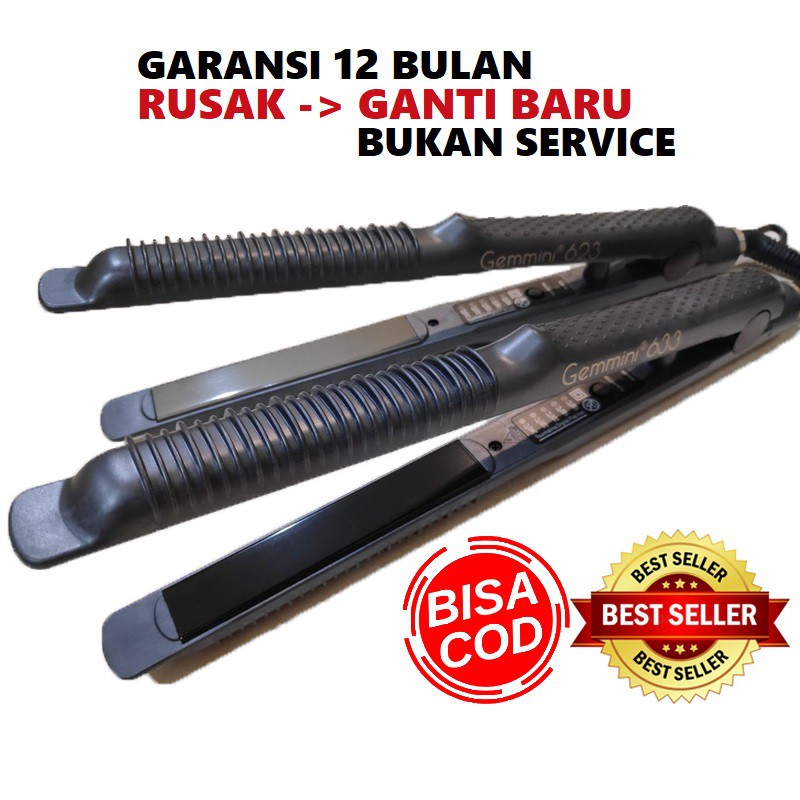 Gemmini 633 / 623 catokan pelurus &amp; pengeriting rambut