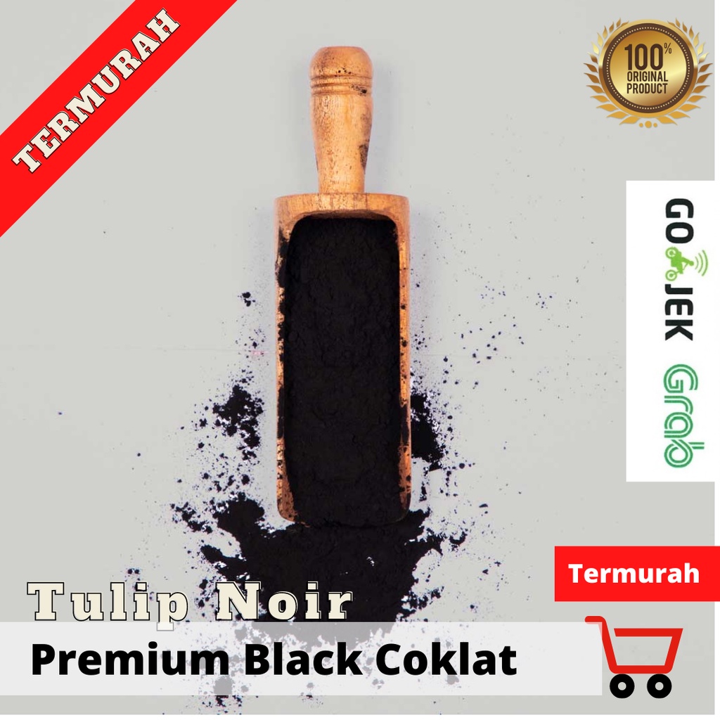 Cokelat Bubuk Tulip Noir Pure Black Coklat Tulip 500 g |1 kg