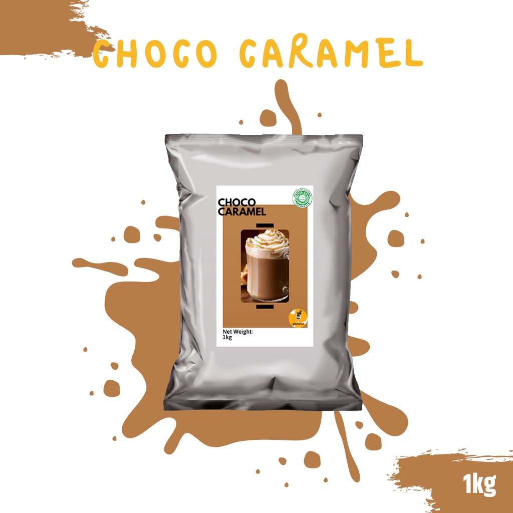 BUBUK MINUMAN RASA CHOCO CARAMEL 1KG / SERBUK MINUMAN ANEKA RASA / BUBUK MINUMAN KEKINIAN / MINUMAN INSTAN / BOBA DRINKS