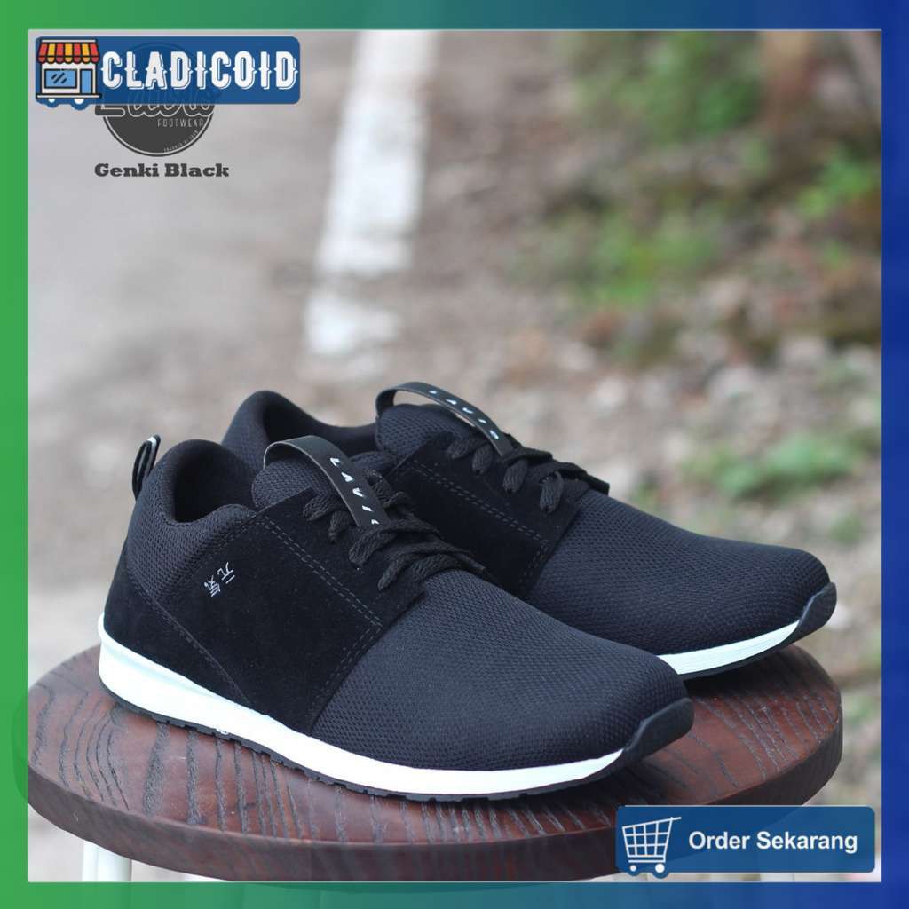 SEPATU SNEAKERS PRIA ORIGINAL MODEL KEREN DAN STYLISH SNEAKERS RUNNING, JALAN NONGKRONG LAVIO GENKI