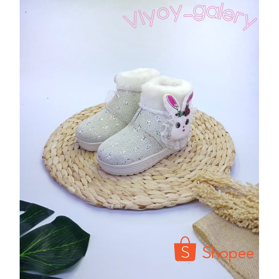 Sepatu anak Boot Bulu Sepatu Sneakers Anak perempuan Sepatu Anak 1-6 thn Murah