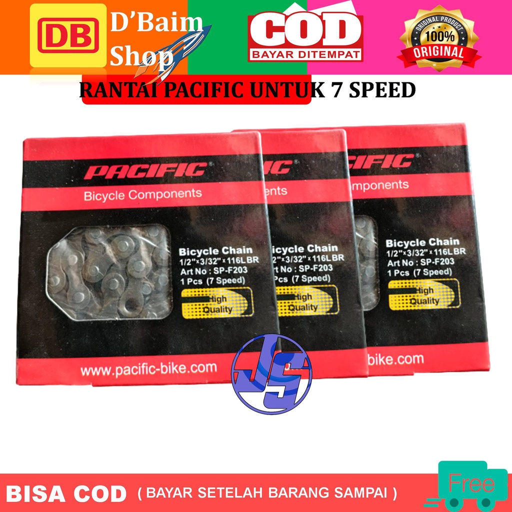 Rantai Sepeda Pacific 7 Speed SP - F203 Rantai Sepeda Operan