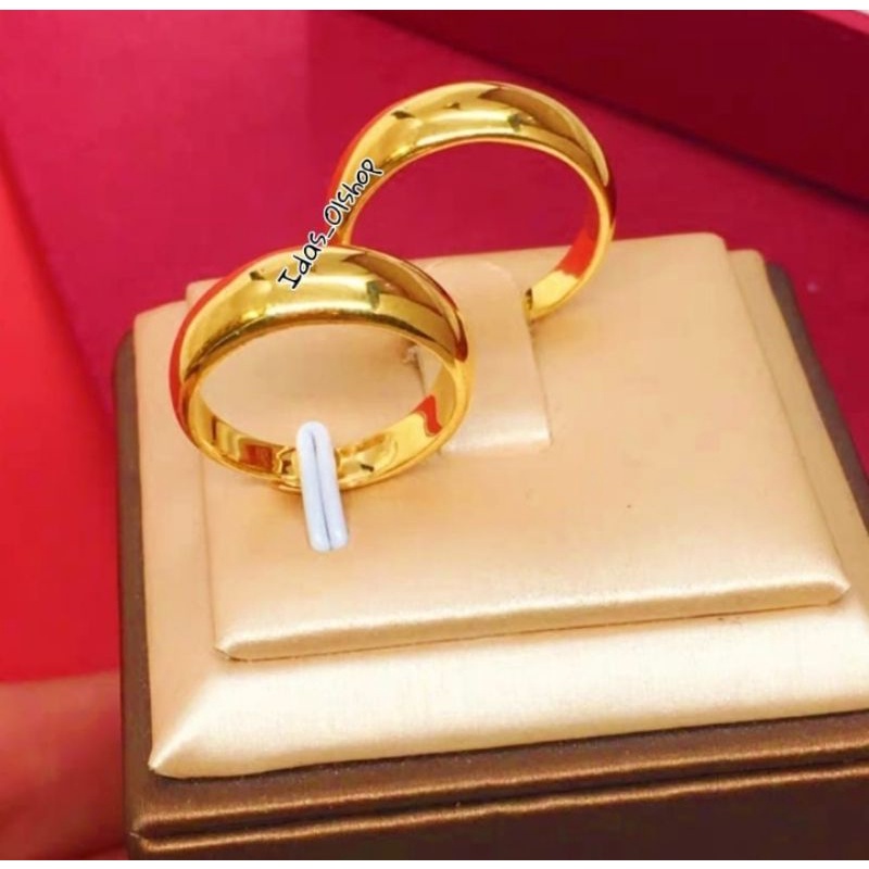 CINCIN COUPLE KOIN LOGAM KUNINGAN UANG 500. ANTI KARAT TERMURAHH