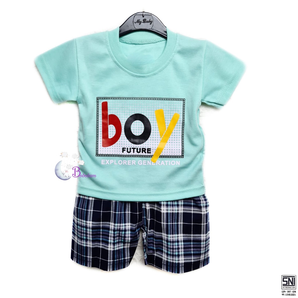 BOBOBAM BAJU BAYI LAKI LAKI  SETELAN ANAK COWO LUCU STELAN COWOK  6 12 BULAN  KEREN TRENDY KEKINIAN BOY FUTURE