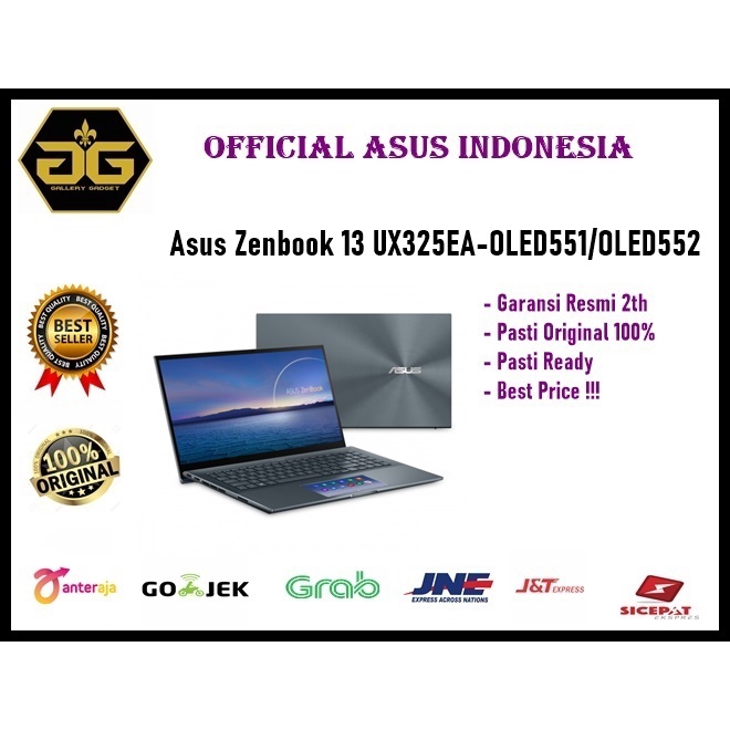 Asus Zenbook 13 UX325EA-OLED551/OLED552- I5-1135G7 8GB 512GB W10 + OHS