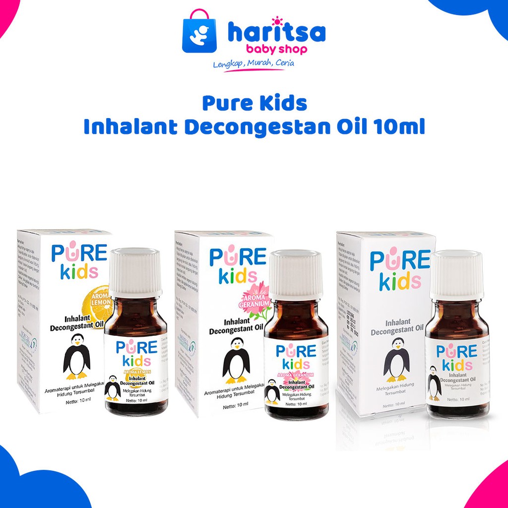 Pure Kids Baby Obat Cairan Hidung Tersumbat Inhalant Decongestant Oil 10ml