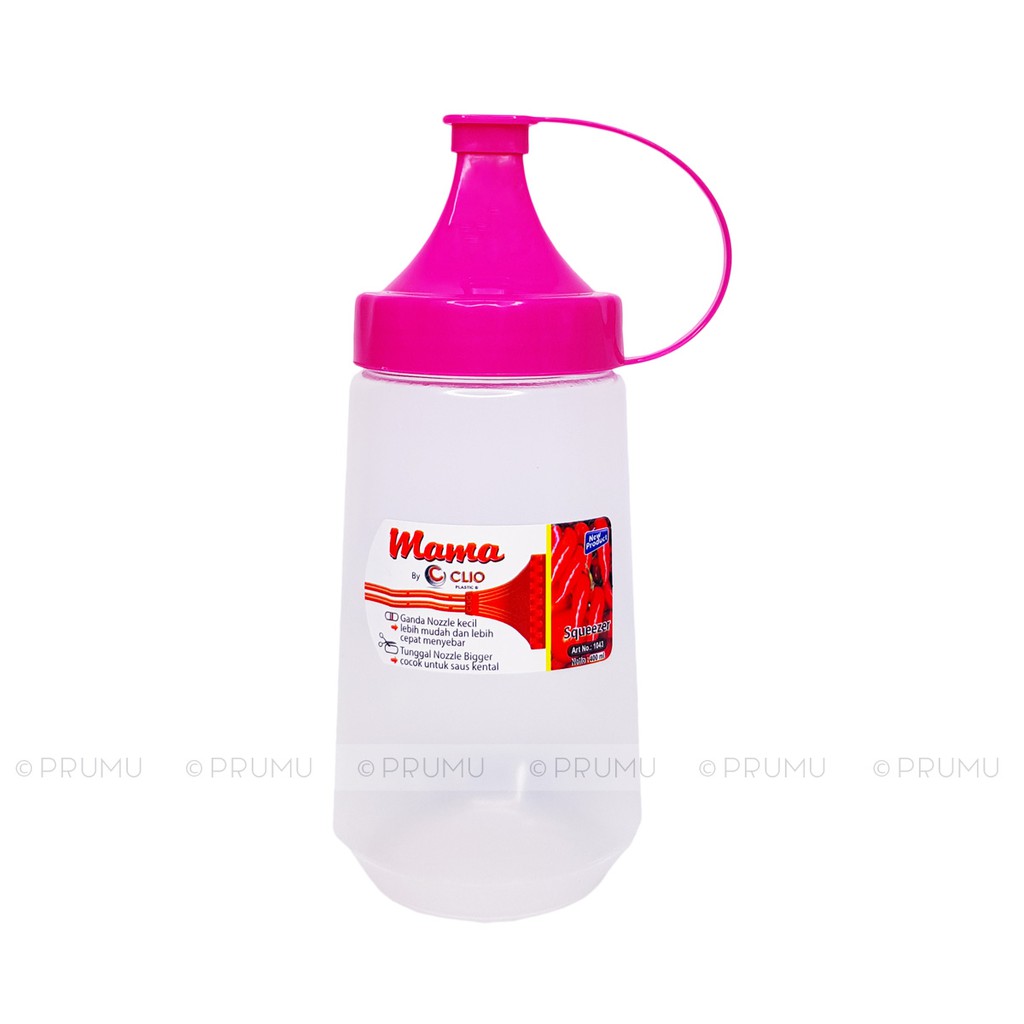 Botol Kecap 400 Ml | Botol Saos | Botol Mayonnaise | Squeeze Sauce Bottle - Clio Mama