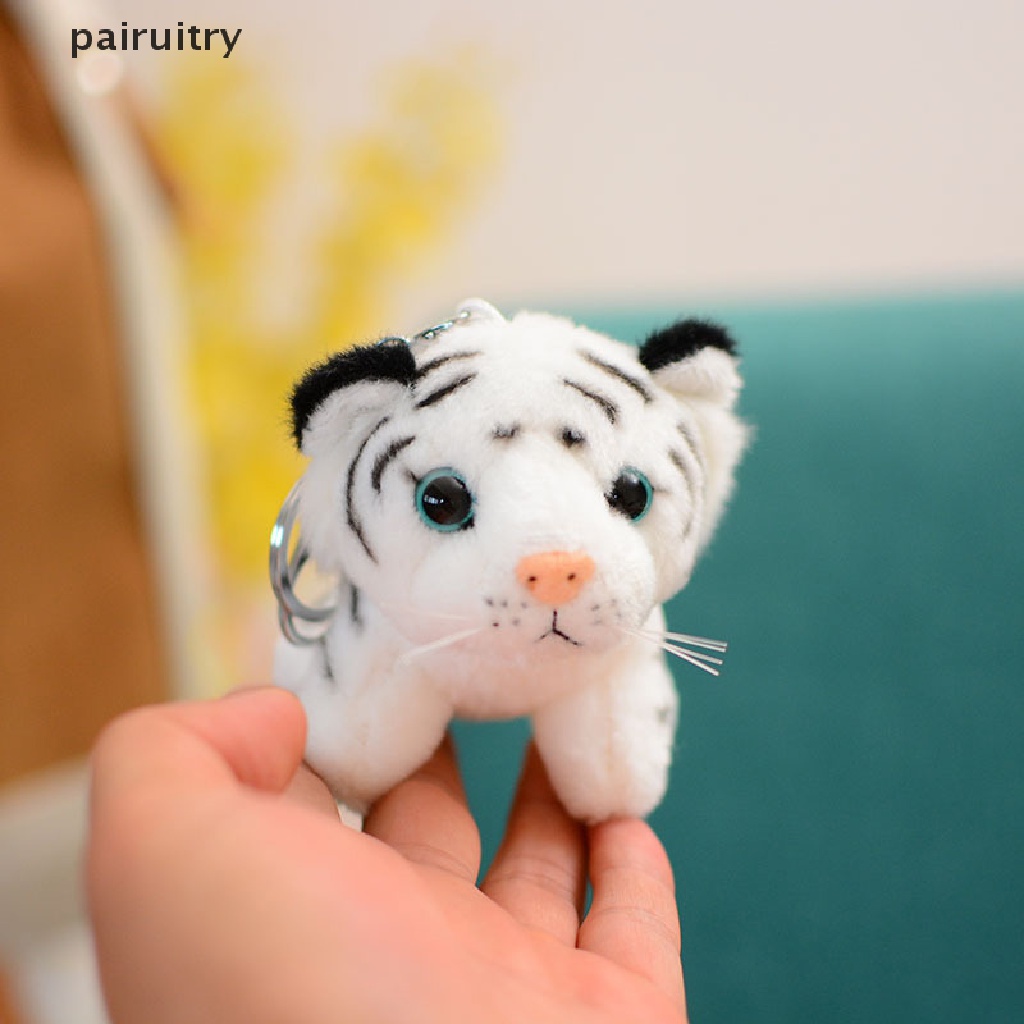 Prt Gantungan Kunci Boneka Macan Tutul Real Life 10cm Bahan Plush PRT