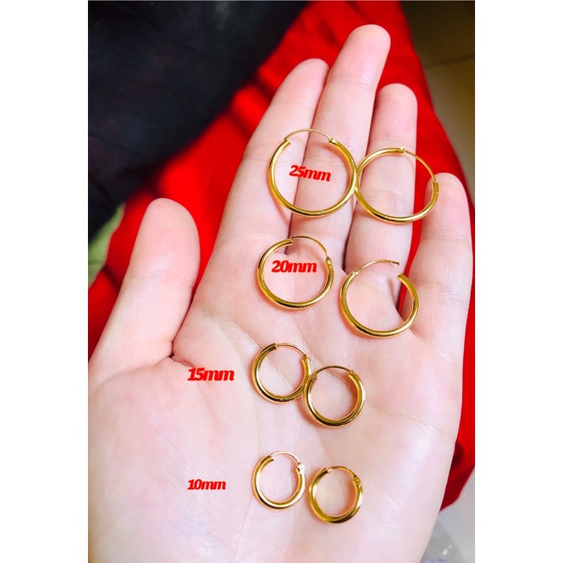 Anting gipsi polos anak ,bayi, dewasa 24k