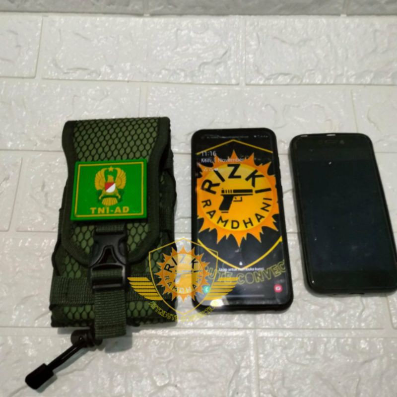Sarung Hp TNI AD Patch Rubber