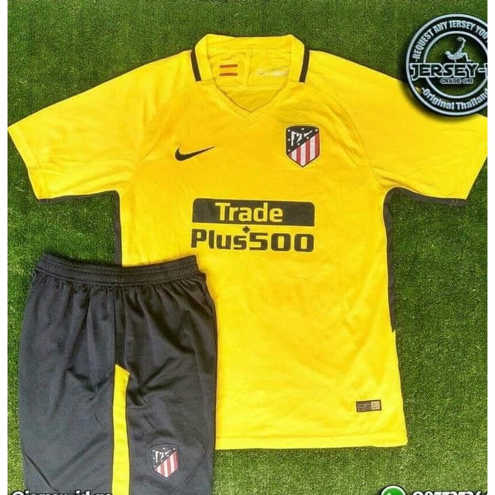 Terlaris Jersey Baju Kaos Celana Atm Atletico Madrid Away 17/18 Grade Ori Futsa |