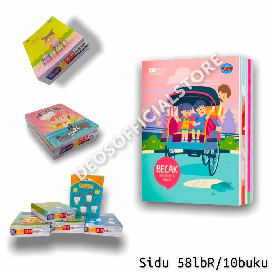 

Buku Tulis SIDU 58 Lembar ( 1 pack isi 10 pcs) HARGA MURAH