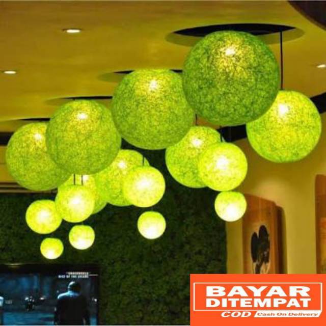 [TERLARIS] 30CM LAMPION BENANG GANTUNG 30CM/LAMPU DEKORASI GANTUNG / bahan lampion karakter/ prakary