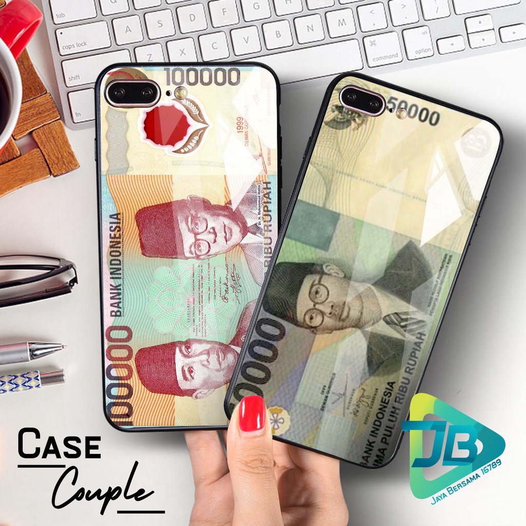 SOFTCASE BACK CASE GLASS KACA COUPLE OPPO VIVO XIAOMI SAMSUNG REALME IPHONE ALL TYPE JB4868