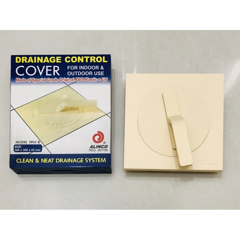 Tutup Bak Kontrol / Drainage Control Cover 30 x 30 ABS Alinco Cream