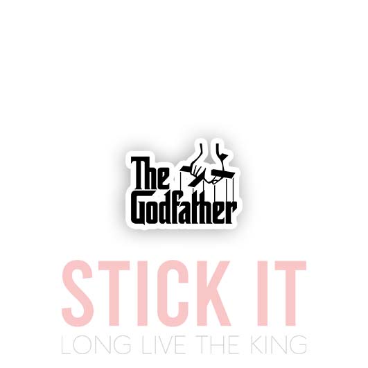 

Stiker sablon setrika DTF kaos baju sticker vinyl the godfather gamer 55
