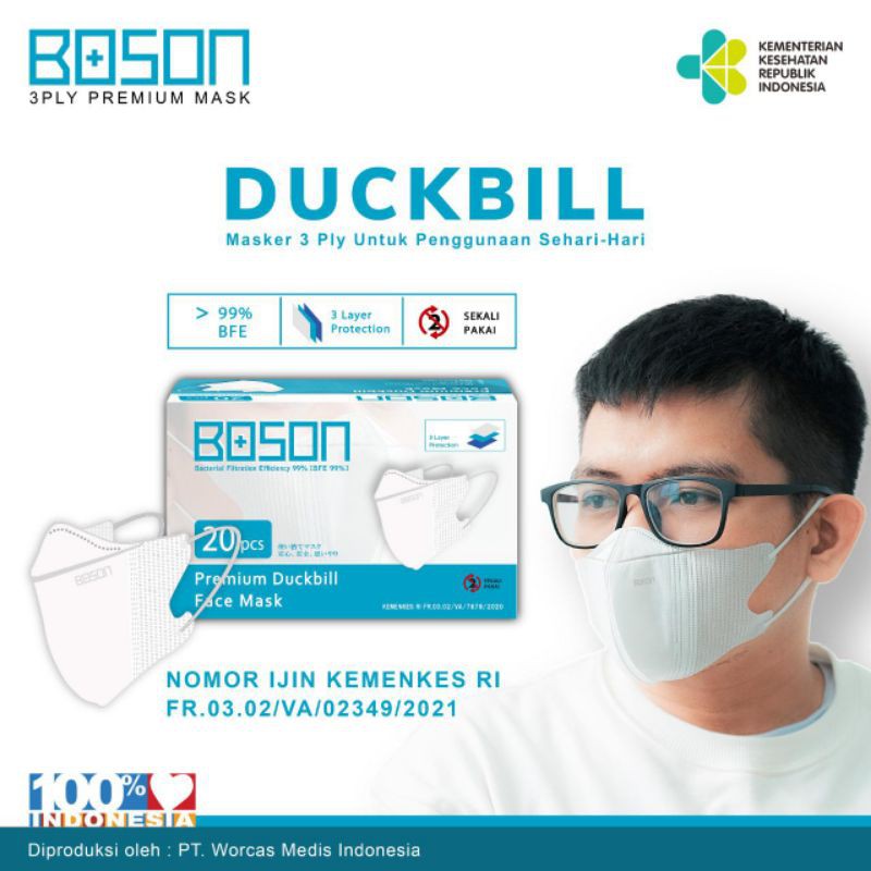 Masker Duckbill Boson