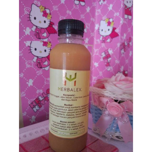 

Herbalex - Juice Herbalexindo bawang putih tunggal, jahe merah, cuka apel, lemon Import, madu