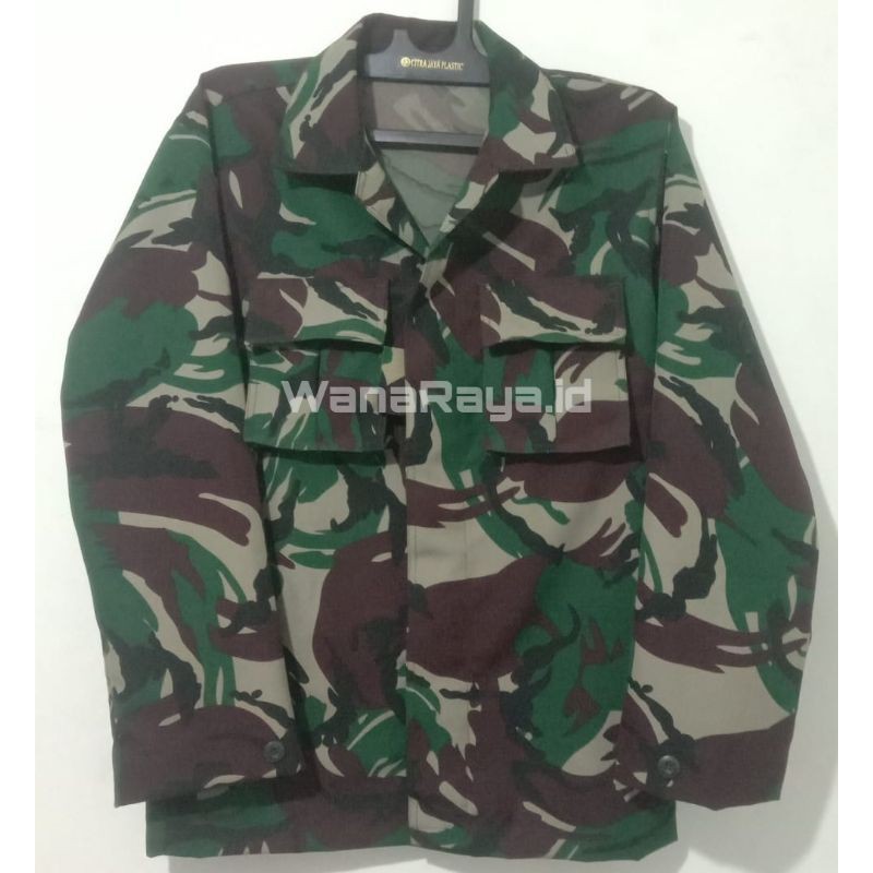baju pdl velbed wool komando trimatra