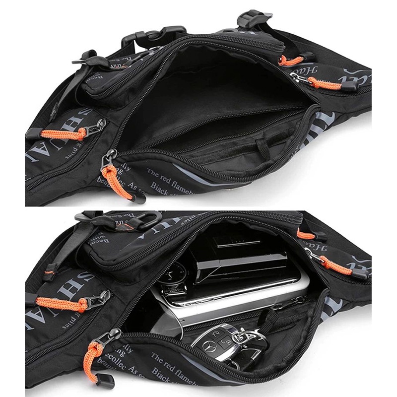 HAOSHUAI 5135 Tas Selempang Dada Pria Waistbag Anti Air Premium WK-SBY