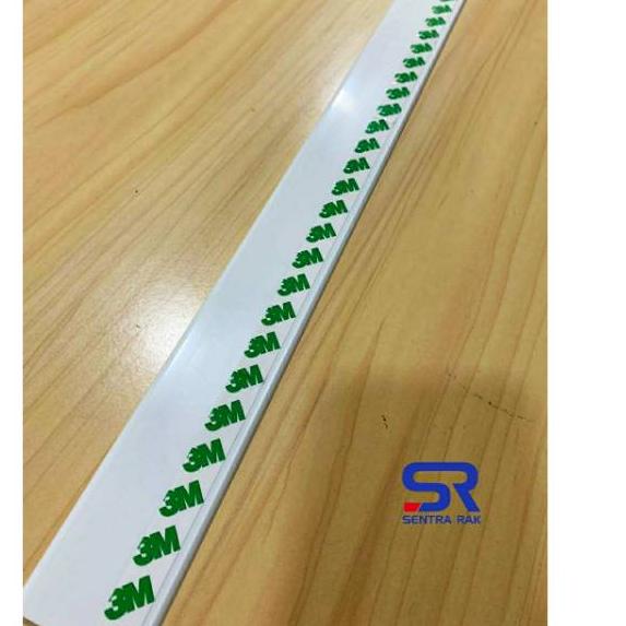 

Best - Price Rail / Lis Harga / Price Card Double Tape Uk 120 cm Putih Susu ..