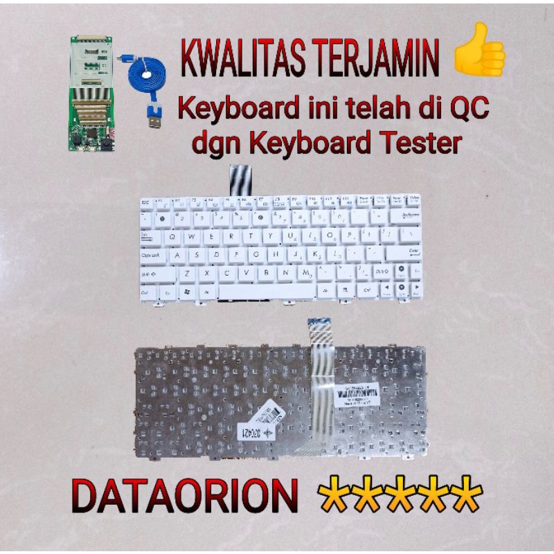 Keyboard putih Laptop Asus Vivobook X200 F200 PUTIH