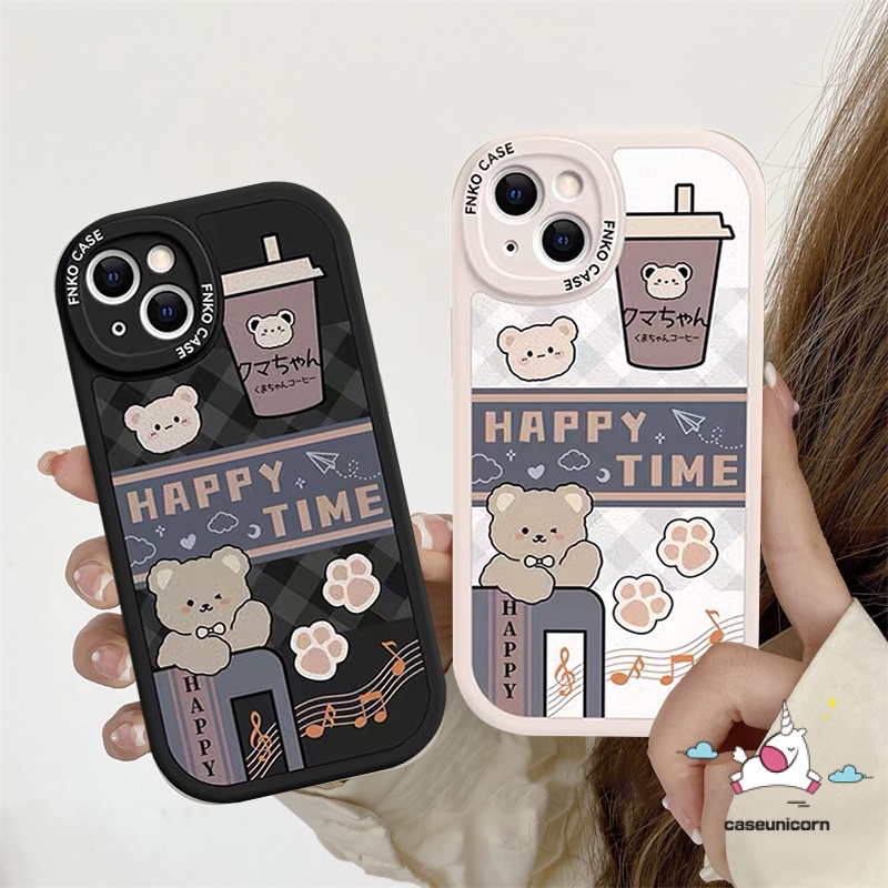 Casing Kartun Xiaomi Redmi 9T 12C A1 9 9A 10k40s 10C 9C NFC POCO F4 X3 Pro M3 X3 NFC Redmi Note10 8 9 9s 10s 11 11s Pro 10pro Max Lucu Kreatif Air Mata Susu Lovely Bear Lembut Sarung