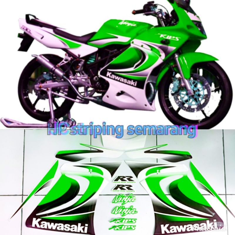 Striping Ninja RR Old Costum Hijau