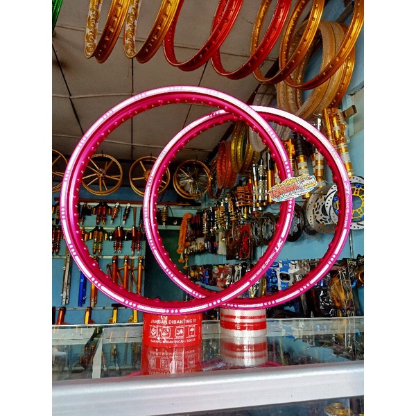 velg dft pink slod ukuran 140 ring 17 harga sepasang