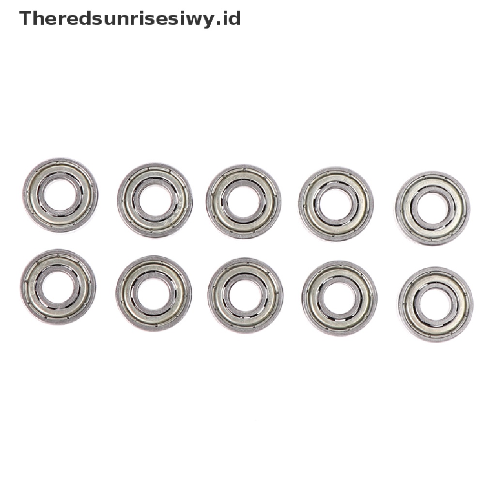 (Theredsunrisesiwy.Id) 10pcs / Set Bola Bearing Deep Groove Bahan Carbon Steel Ukuran 696zz