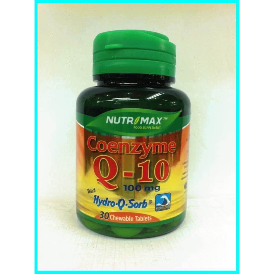 Nutrimax Coenzyme Q-10 100 mg / Vitamin Antioksidan Coenzym CoQ10 Asli 100% Original