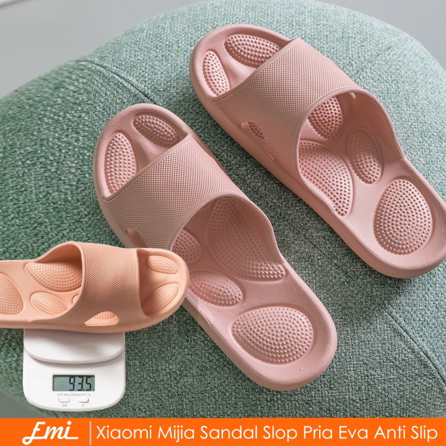 Mijia Sandal Slop Wanita Pria Eva Anti Slip Shock Absorber - Pink 37-38