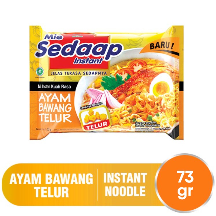 

Mie Sedap Sedaap Kuah Instant Rasa Ayam Bawang Telur 1 Pcs