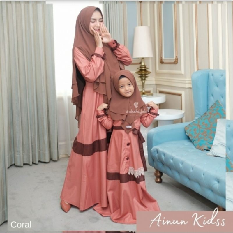 Ainun Dress KIDS ORI Sukahijab (Dress Anak)