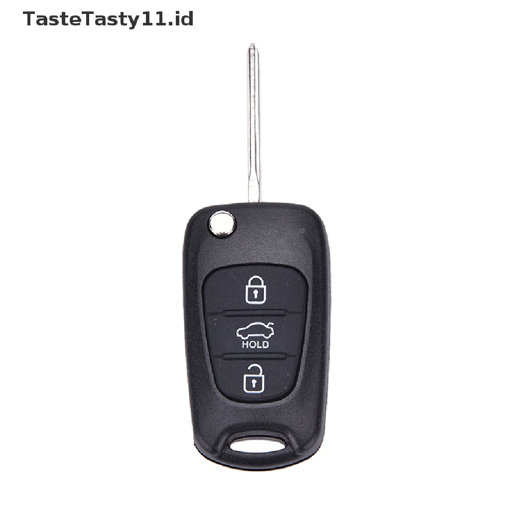 Tastetasty Casing Remot Kunci Mobil Model Flip Untuk KIA Rondo Sportage Soul Rio 3B S161C