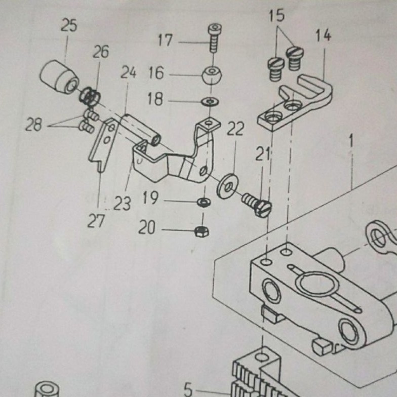 246032 Pen Braket Pisau Mesin Jahit Karung NP7A / NP-7A