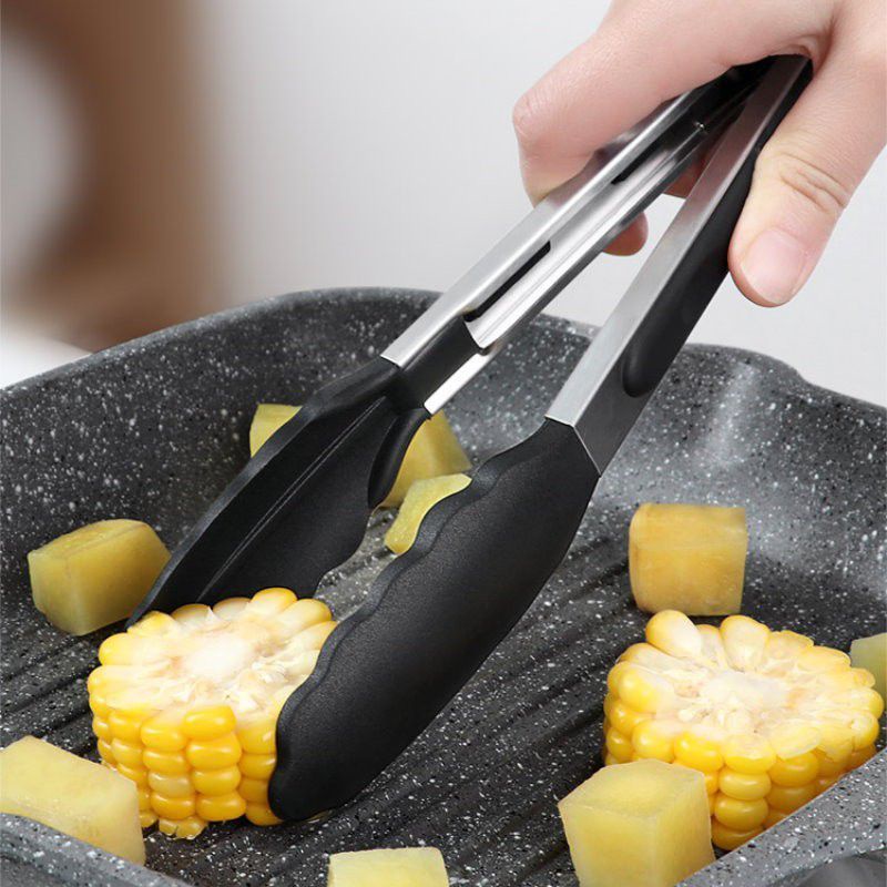 food tongs pencapit warna/penjepit silicone makanan roti kue gorengan/capitan silicone masakan