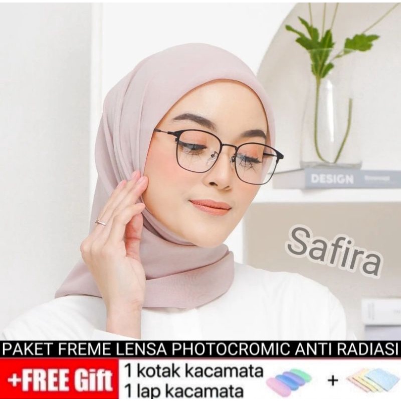 Kacamata ( 1924 ) cowok cewek keren lensa photocromic bawaan pabrik