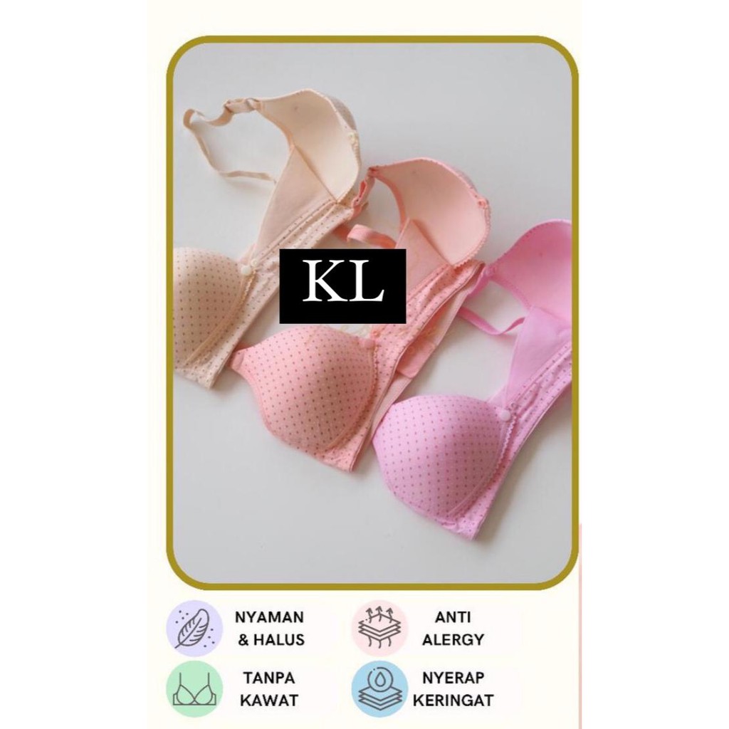 RUMI - Bra Bh Menyusui Nursing Bra Tanpa Kawat Wanita Ibu Hamil Kualitas Import GUINI 0320