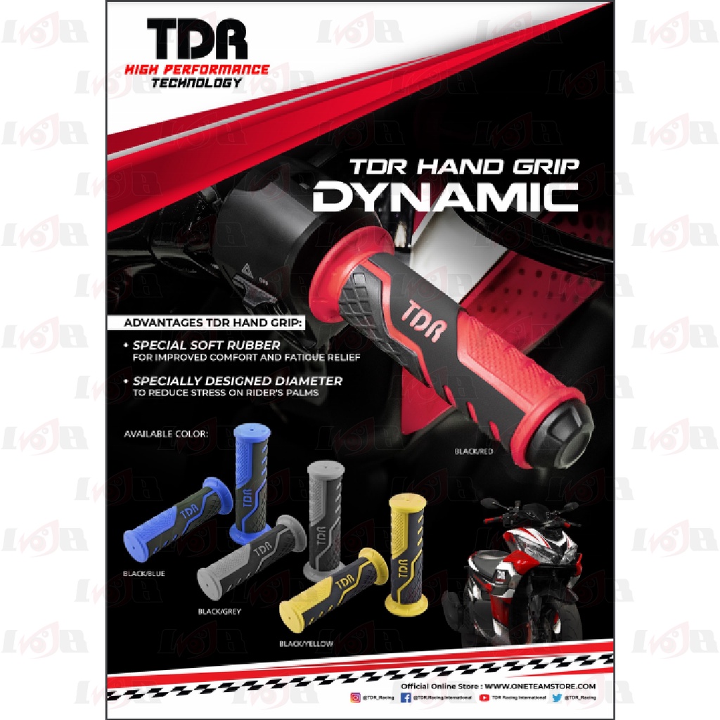 Hand Grip TDR Dynamic Handle Handfat Motor Sport Special Soft Rubber