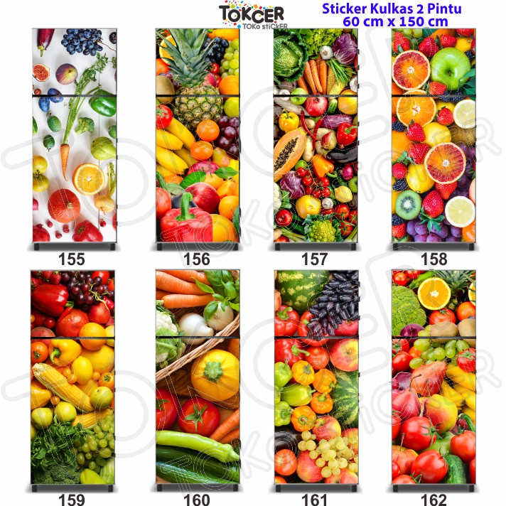 Stiker Kulkas 2 Pintu Sayuran dan Buah Shopee Indonesia Stiker Kulkas 2 Pintu Sayuran dan Buah Shopee Indonesia