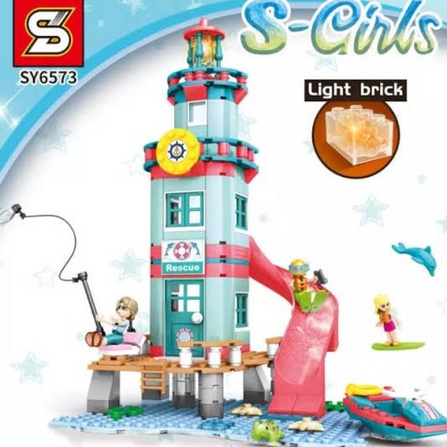 HT - Lego Mercusuar Beach Girls Friends Princess SY6573