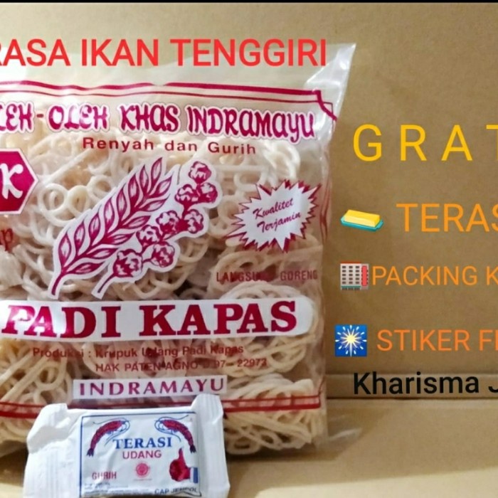 

NEW Kerupuk Mie Rasa Ikan Tengiri Padi Kapas 250gram