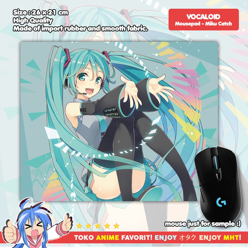 Mousepad Anime Vocaloid - Hatsune Miku Catch