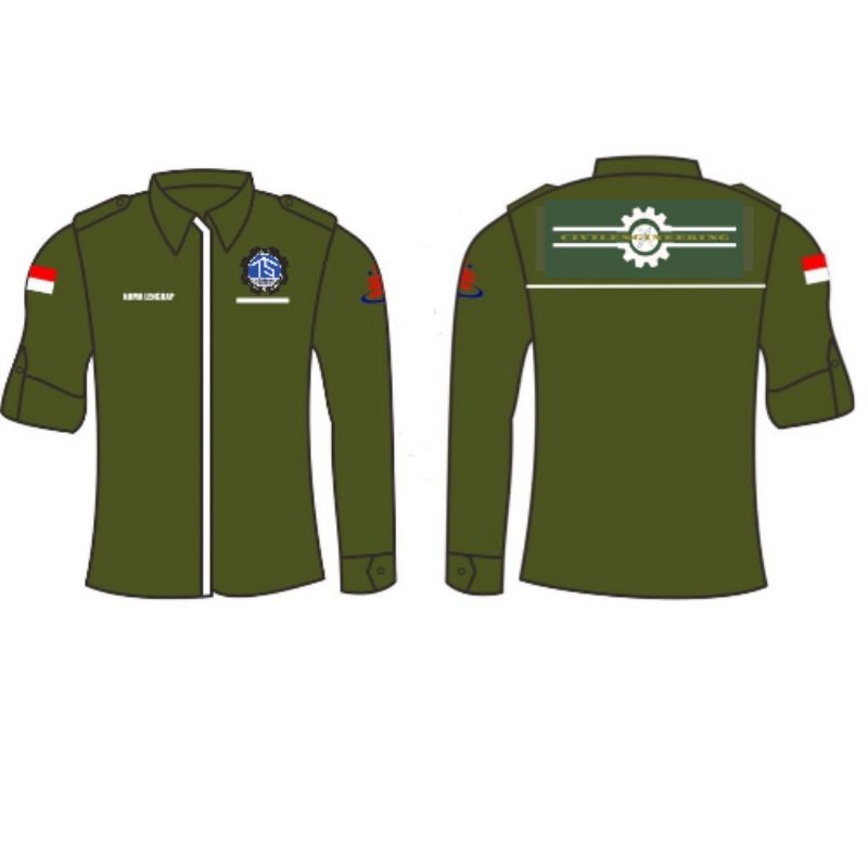 Kemeja PDH Custom/Kemeja PDL custom perguruan/Organisasi