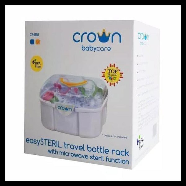 Crown CR-4138 Easy Steril Travel Bottle Rack / Rak Penyimpanan Botol