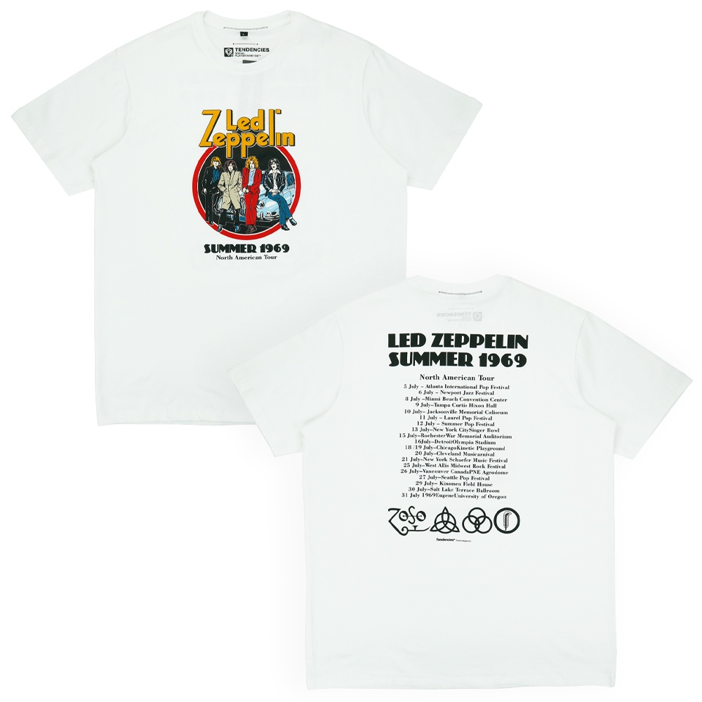 Tendencies Tshirt Summer Tour White