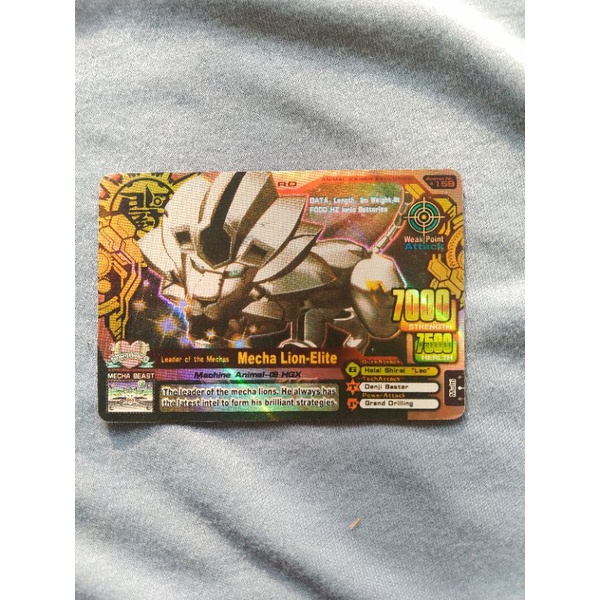 Cards Battle Mecha Lion Animal Kaiser bukan original mesin