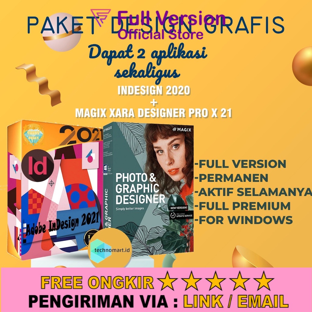 Jual TERMURAH Aplikasi Desain Vector Indesign + Magix Xara Designer